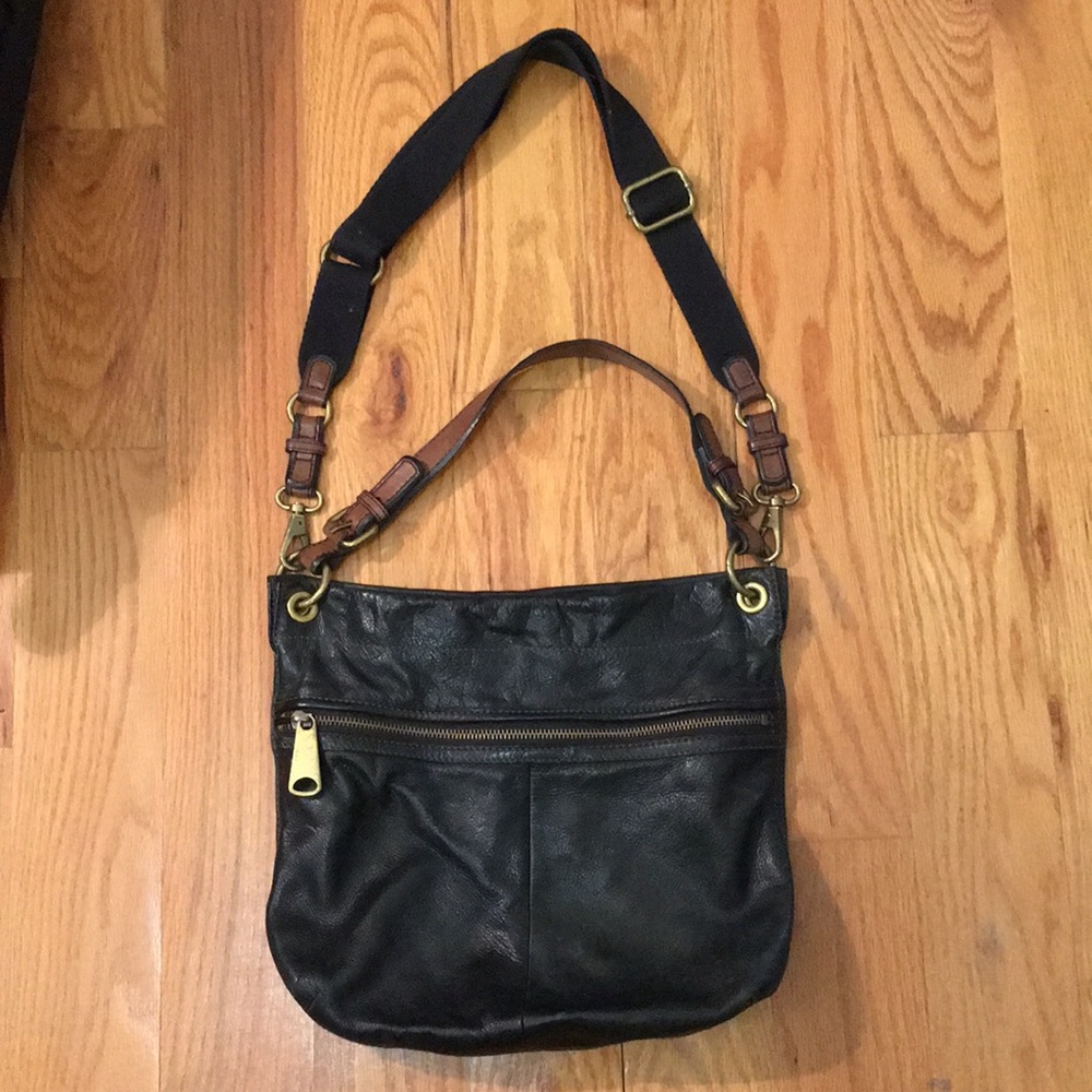 Fossil leather handbag